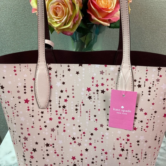 NWT Kate Spade Twinkle Printed Star Small Reversible Tote - Picture 9 of 10